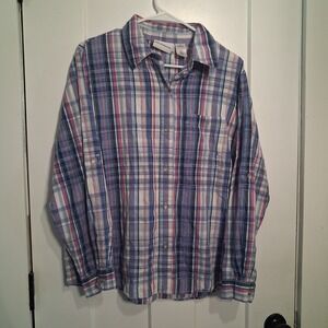 Alfred Dunner Plaid top womens 16